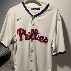 Philadelphia Phillies Nike Cream / Sunday Home Men's Large Jersey